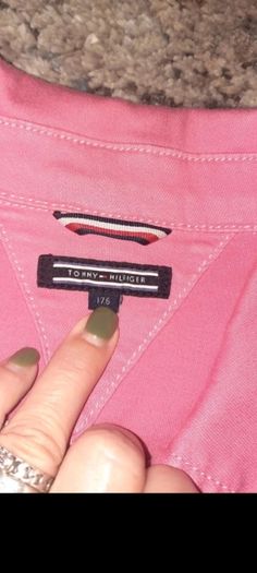 Tommy hilfiger pink denim jacket