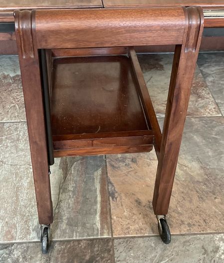 Antique Art Deco Metamorphic Side Table Tea Trolley 1920s