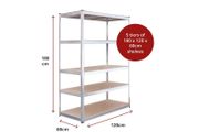 Heavy Duty 180 x 120 x 60cm Shelving Shelves Racking