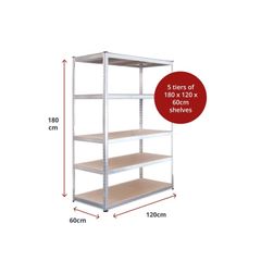 Heavy Duty 180 x 120 x 60cm Shelving Shelves Racking