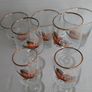 vintage glasses with pheasant collectable Image 2