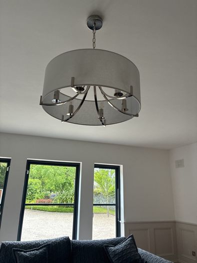 Beautiful light fitting with chrome detail