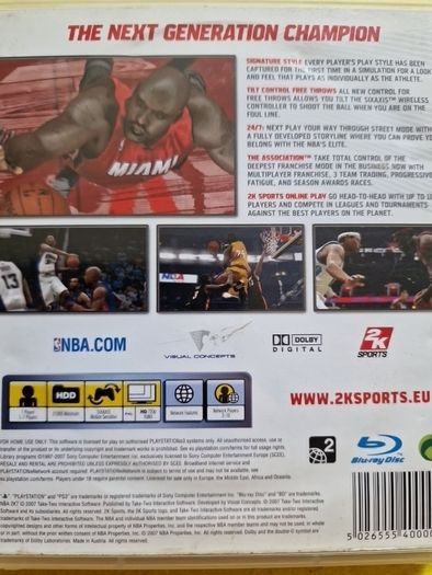 NBA 2K7 PlayStation3 Ps3 games Original