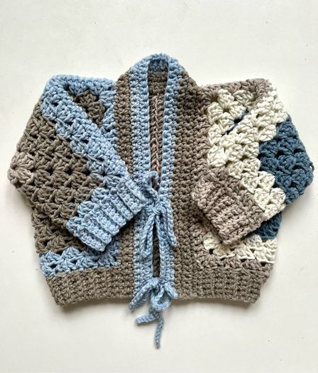 Baby Cardigan 3-6 m/o Handmade Crochet