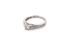 18kt White Gold Solitaire Diamond Ring