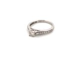 18kt White Gold Solitaire Diamond Ring