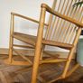 Mid century modern Danish rocking chair by Hans J Wegner date stamp 1966 Image 3