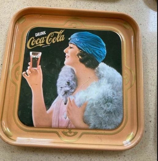 Coca Cola 6 Metal Liberty Coasters