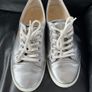 ECCO LEATHER SHOES. Ladies. EU 39 UK 6.   Colour Muted Aluminium Silver. Total comfort. 120 euro new. In very good lightly used condition. Image 2