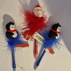 Legami Milano Light-Up Christmas Pens (Set of 3) - Brand New