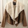 Beautiful tan fur lined jacket Image 2