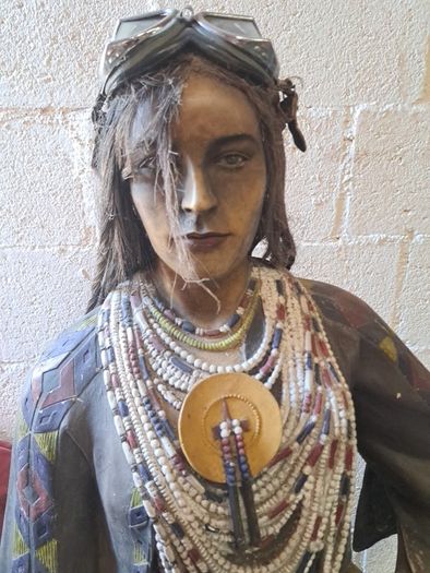 Vintage Tribal Lady Mannequin