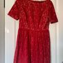 Beautiful red lace occasion wear dress - Adrianna Papell Image 2