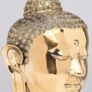 Buddha Head (25cm) - Polished Bronze Image 7