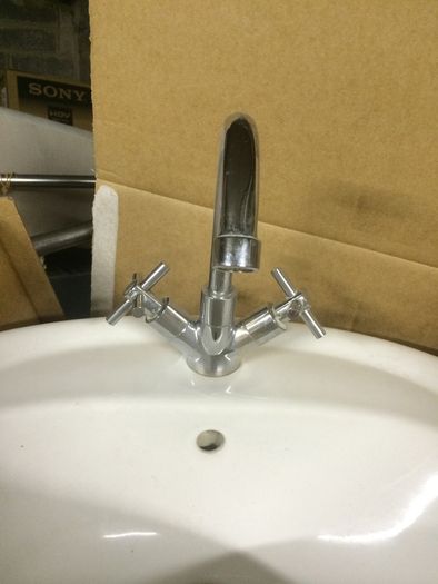 Inset Bathroom Basin / Sink with Mixer Tap - Perfect Condition