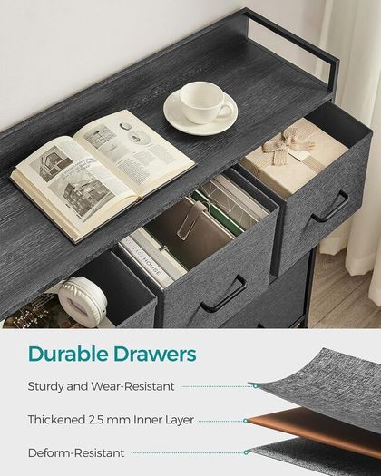 Industrial design with 7 drawers (Slate grey anthracite) FREE P&P