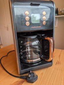 Morphy Richards Rose Gold / Matte Black Filter Coffee Maker (1.8L)