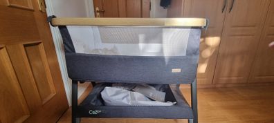Bedside crib, sheets, sleep sack, baby bath, Bumbo, bouncers