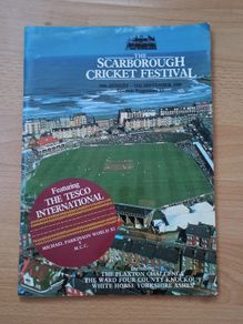 Souvenir programme from the 1989 Scarborough Cricket Festival