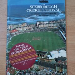 Souvenir programme from the 1989 Scarborough Cricket Festival