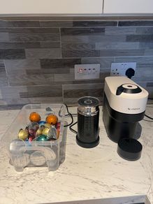Nespresso Vertuo Coffee Machine + Aeroccino 3 Frother + Starbucks Pods | 1 Year Warranty