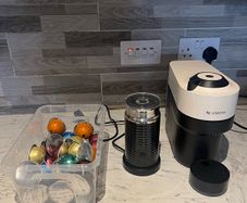 Nespresso Vertuo Coffee Machine + Aeroccino 3 Frother + Starbucks Pods | 1 Year Warranty