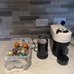 Nespresso Vertuo Coffee Machine + Aeroccino 3 Frother + Starbucks Pods | 1 Year Warranty