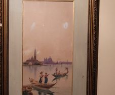 Original - Umberto Ongania watercolur - Venice locatioj