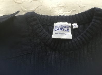 Blue castle jumper