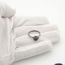 Vintage 925 Sterling Silver Blue Stone Ring, London 1981 Image 8