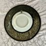 Set of 4 Antique French Brass/Hand-Painted Porcelain Wall Plaques Image 8
