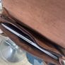 brown leather satchel Image 7