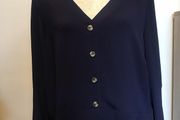 Annalisa navy blouse plus size - New with tags