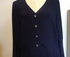 Annalisa navy blouse plus size - New with tags