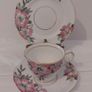 Fabulous Vintage Rare Patterned Royal Stafford Bone China Hand-Painted and Hand-Gilded Trio in a Stunning Pink Hibiscus Pattern, Pattern number 8239, Mint/Cabinet Condition Image 3