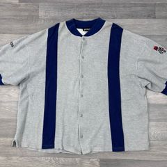 Rare Vintage 90s Adidas Streetball Button Up Fleece Top Sweatshirt Mens Large Oversized