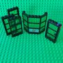 Used Lego LEGO Black Police Station City Panels with Translucent Green Glass Image 2