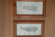 2 x Wall hanging Cat Pictures