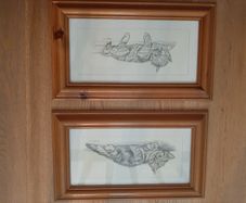 2 x Wall hanging Cat Pictures