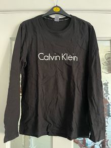 Black Calvin Klein mens long sleeve top size small