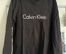 Black Calvin Klein mens long sleeve top size small