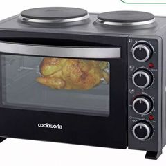 Cookworks oven with 2 hobs