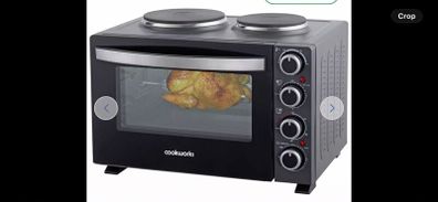 Cookworks oven with 2 hobs
