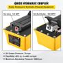 Air Hydraulic Pump, 10,000 PSI Hydraulic Foot Pump, 1.89 L Reservoir Foot Operated Air/Hydraulic Pump, with Hose and Spray Gun for Heavy Machinery Rigging, Auto Repair, Auto Body Frame Machines Image 4