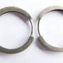 Vintage Sterling Silver & Cubic Zirconia Hoops Earrings 2,7g Image 4