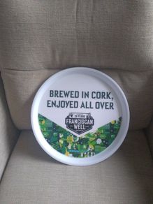 Unusual Franciscan Well Brewery Cork Pub Tray