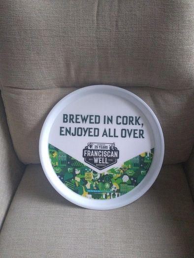 Unusual Franciscan Well Brewery Cork Pub Tray