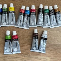 Daler-Rowney watercolours (x12) and gouache (x2)