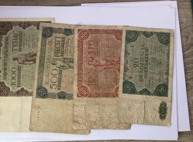 banknotes Poland
