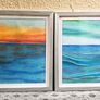 Sunset and Sea Reflection Paintings Image 2